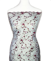 Tüll csipke - BURGUNDY F (515)